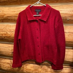 Red wool sweater